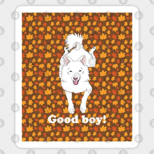 White good boy Sticker by SDPP